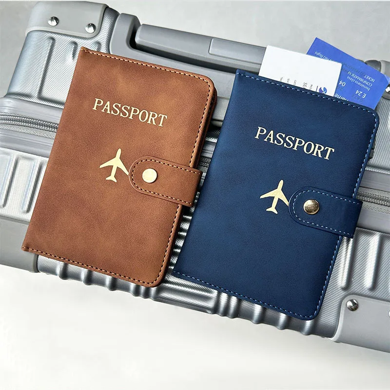 

Women Men RFID Vintage Business Passport Covers Holder Multi-Function ID Bank Card PU Leather Wallet Case Travel Accessories