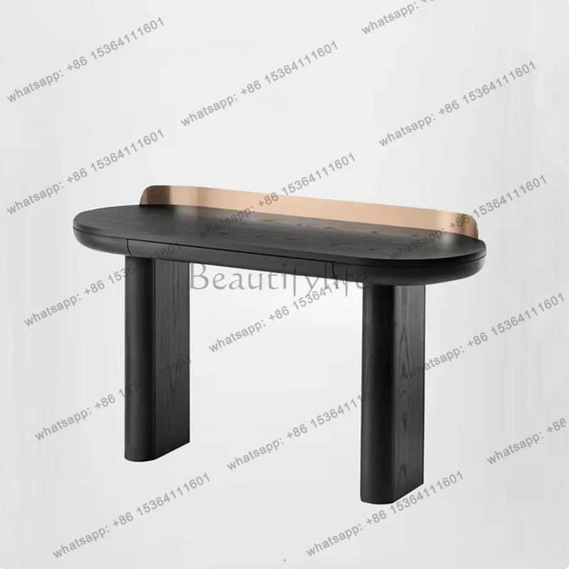 YJ J Simple Modern Computer Desk Leisure Table High-end Household Dresser all Apartment Model Room Writing Book Entrance Table