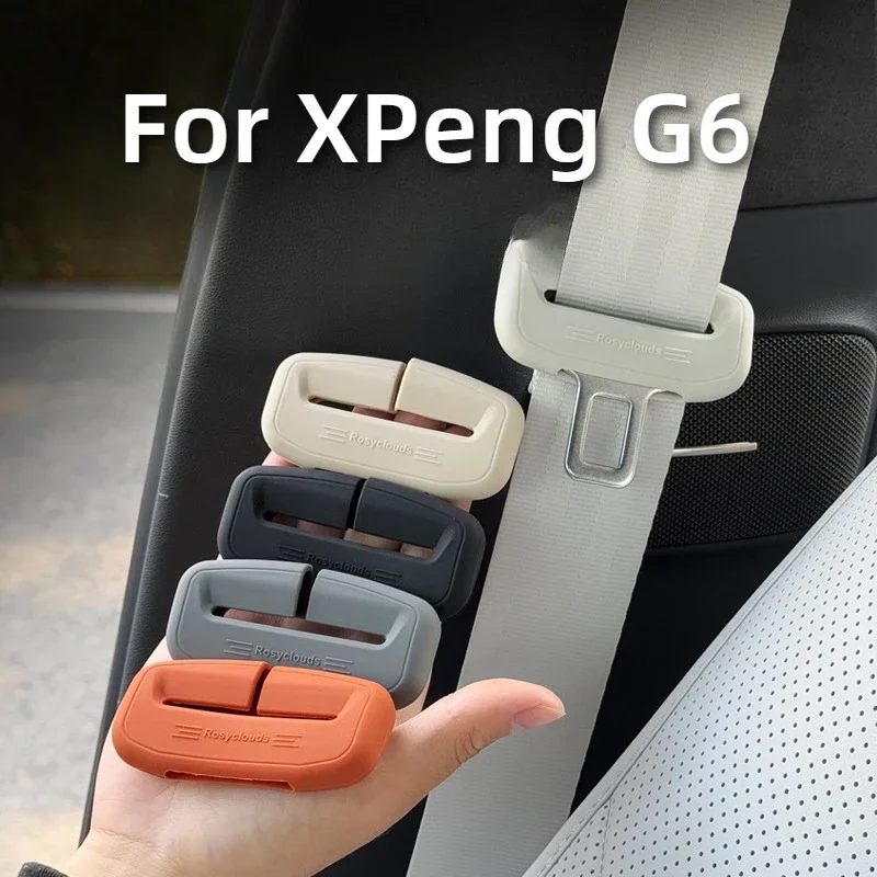 

For Xpeng G6 XiaoPeng G6 G9 P7 Plus M03 Car Specialized Seat Belt Silicone Protective Cover Anti Collision Buckle Head Car