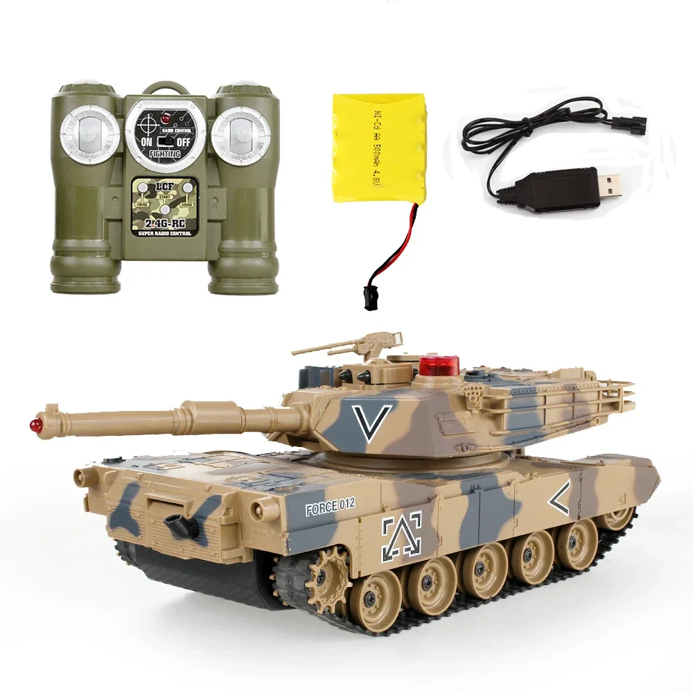 Top Remote Control Tank Against RC Tanks parent-child against infrared Remote Control with turret Tank model Battle Toy Car