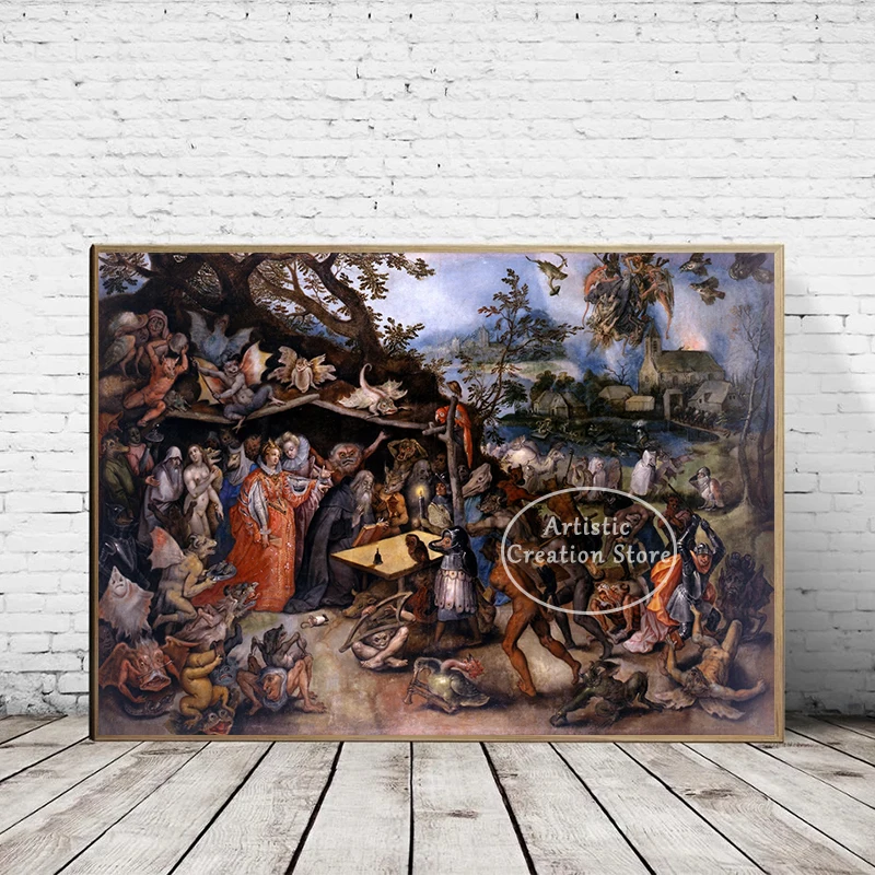 Jan Brueghel The Elder Famous Art Canvas Painting Prints Christ Preaching From The Boat Vintage Wall Picture Living Room Decor