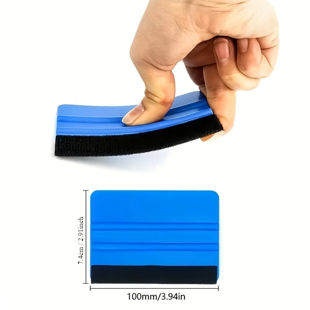 7pcs Wallpaper Smoothing Tool Kit Wallpaper Toolkit Include Medium-Hardness Squeegee Felt Scraper Tape Measure Tools