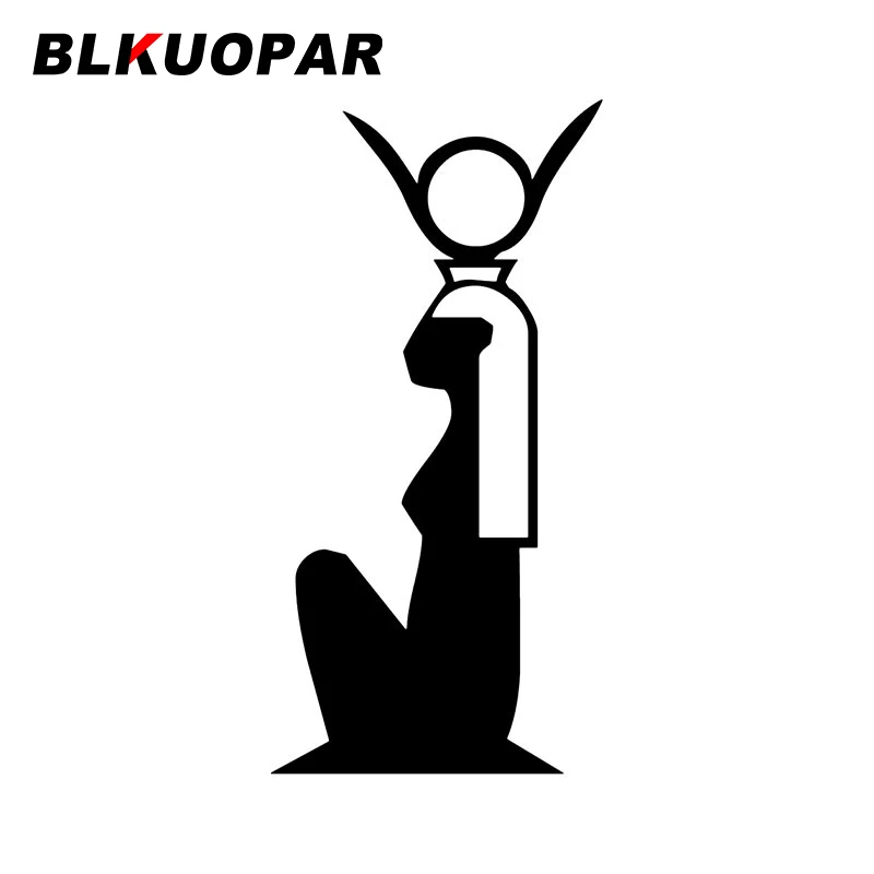 

BLKUOPAR Egyptian Hieroglyphic Car Sticker Sunscreen Die Cut Fashionable Decals Waterproof Scratch-Proof Car Door Protector