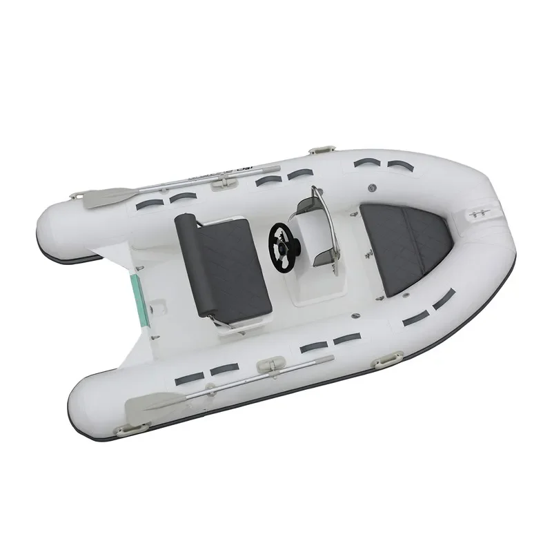 11FT Hypalon PVC Sport Fiberglass Hull Rib Inflatable Fishing Boat For Sale
