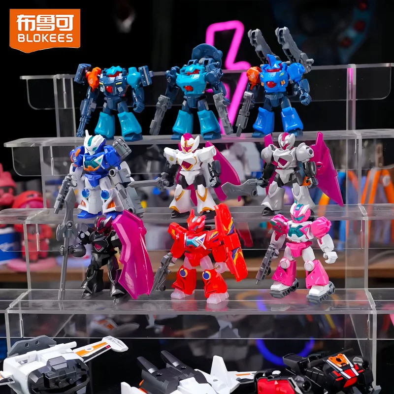 Blokees Blind Box Figures Astral Rally Defender Vol 1 The First Light Series Collectible Model Kit Ornament Gift