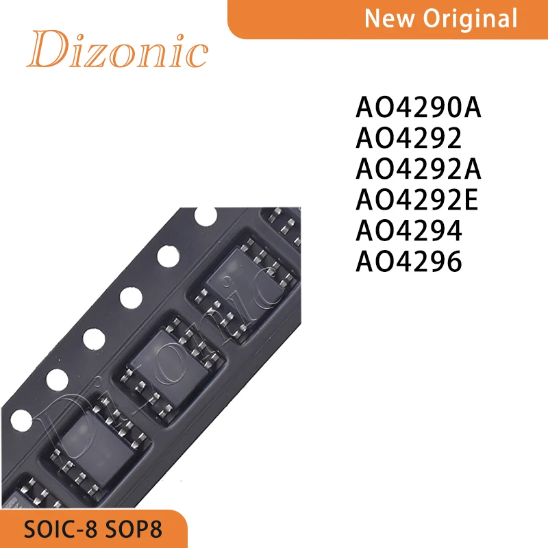

Original MOSFET AO4290A AO4292 AO4292A AO4292E AO4294 AO4296 for Fast Charger LED Driver DC-DC Converter