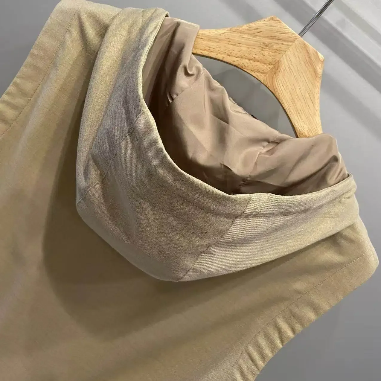 Italy BC old money style men's hooded casual simple light linen vest jacket