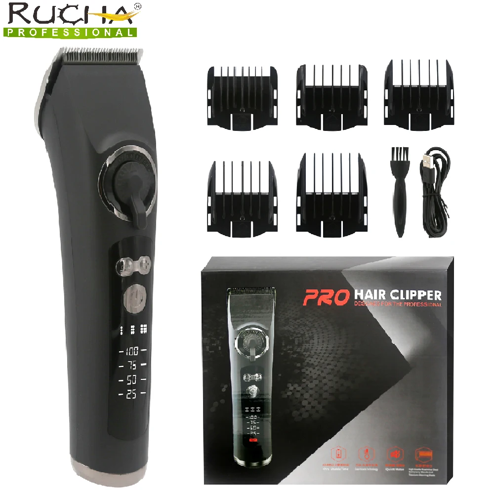 RUCHA Electric Clippers and Shaver Men's Razor Beard Trimmer Multi Gear Adjustable Shaver for Men