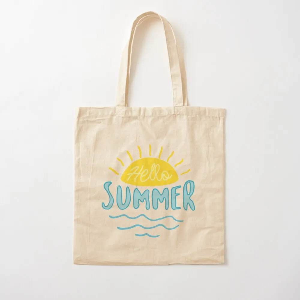 Hello summer Tote Bag the tote bag Canvas bag for women Women's beach bags