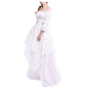 Mittelalterlicher viktorianischer Gotikkleid für Frauen, elegantes gekräuseltes Kleid, Renaissance, schwarzes gotisches Kleid, Cosplay -Party, Halloween -Kostüm, 5xl 6 Kleider für Victorian -Ära der Hauptverkauf - №5