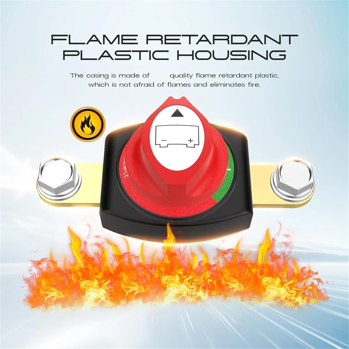 ABXHH – interrupteur de déconnexion de batterie à poteau latéral, interrupteur de coupure de batterie 12-48V, interrupteur d'arrêt de batterie robuste pour voiture RV (on/arrêt)