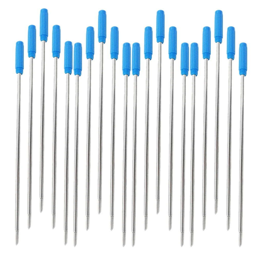 

20 шт. металлические стержни для шариковой ручки, замена шариковых ручек, стержни с тонким крестом, черные