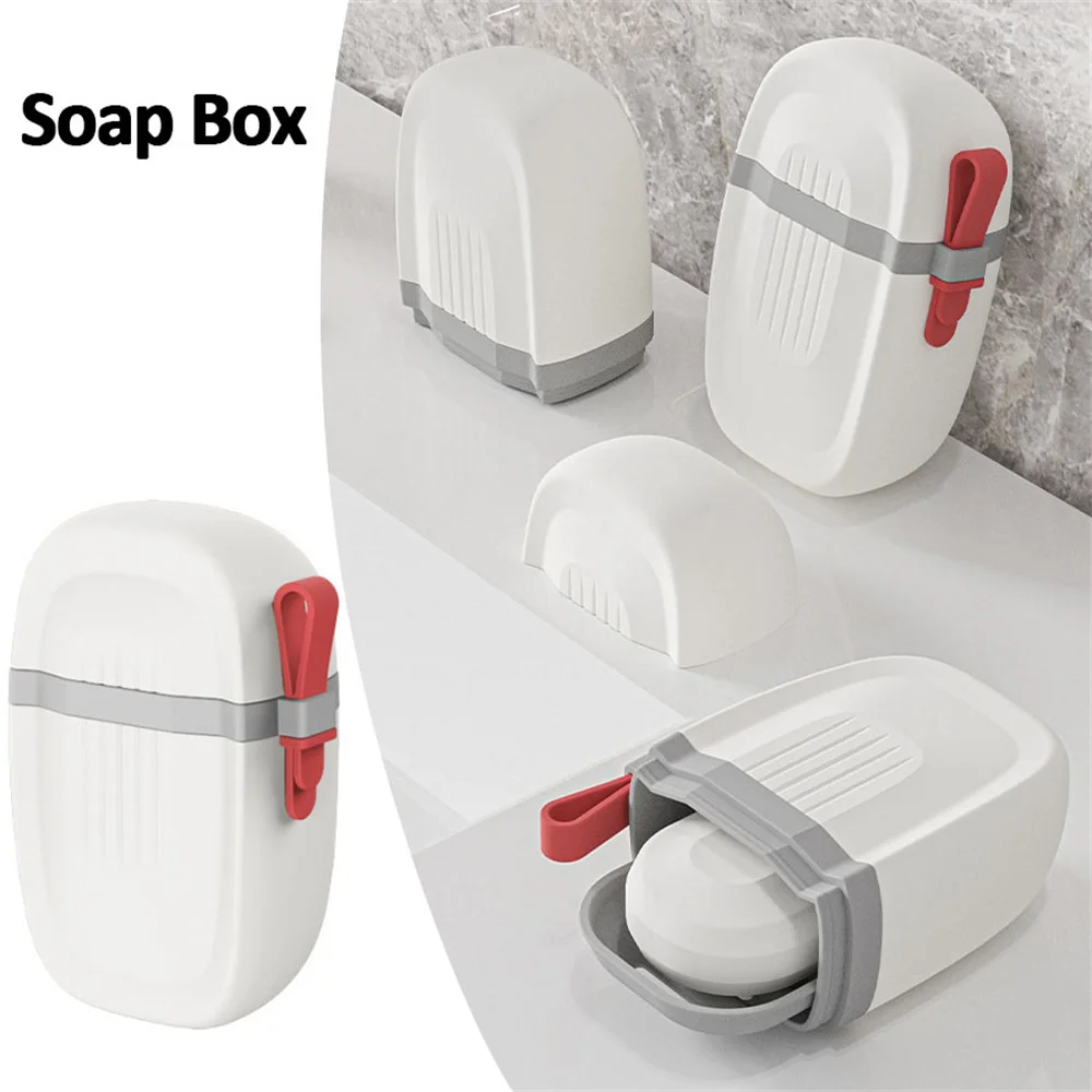 

Portable Soap Dishes Sealed Storage Box Waterproof Travel Home Bathroom Soap Box Soap Case Outdoor Soap Container Organizer