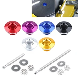 1Pcs Universal 30mm Push Button Billet Hood Pins Lock Clip Kit Engine Bonnets Lock Aluminum Car Quick Latch