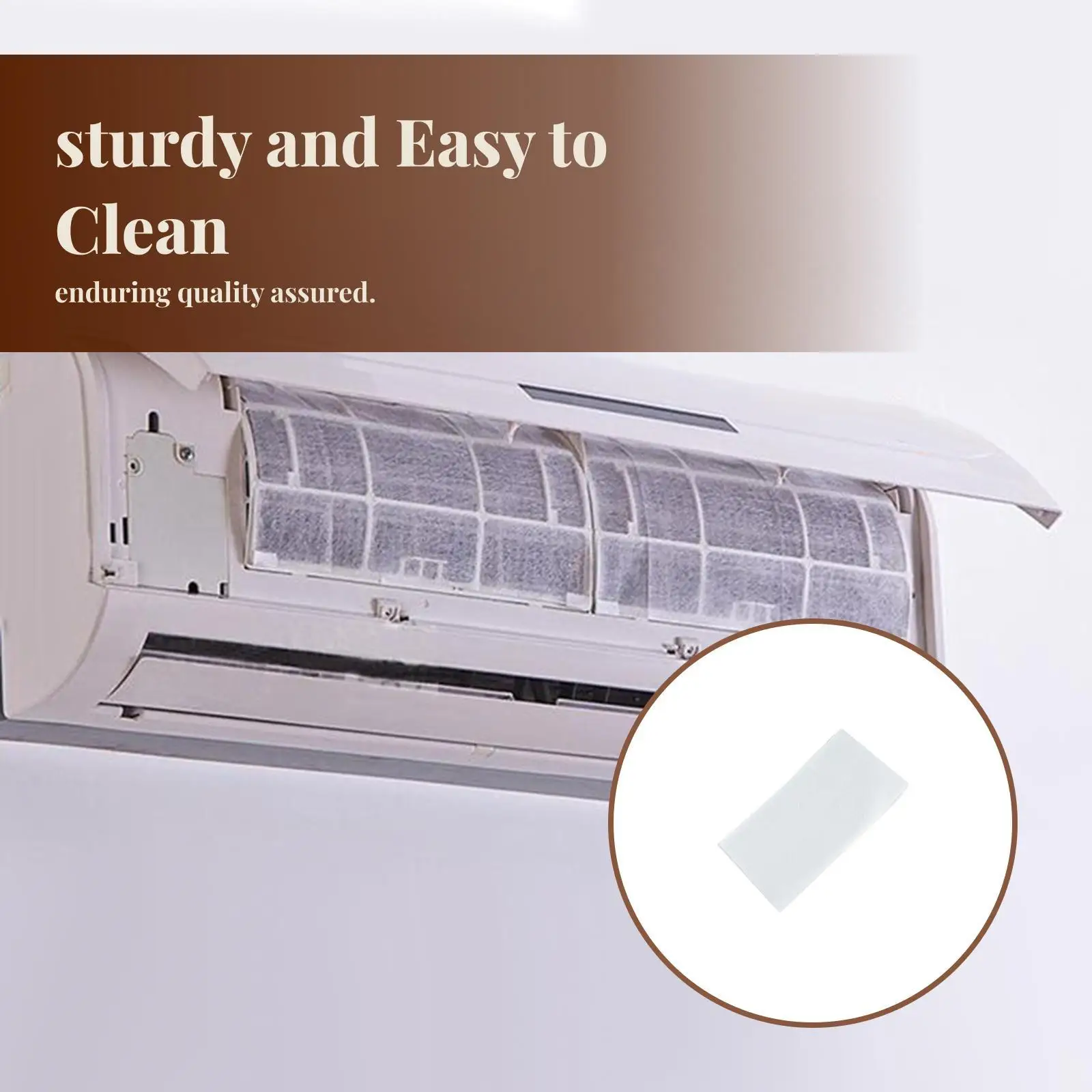 2 Pieces Air Condition Outlet Filter Mesh Air Conditioner Grill Cover Dustproof for Bedroom Household Hotel Window Replacement