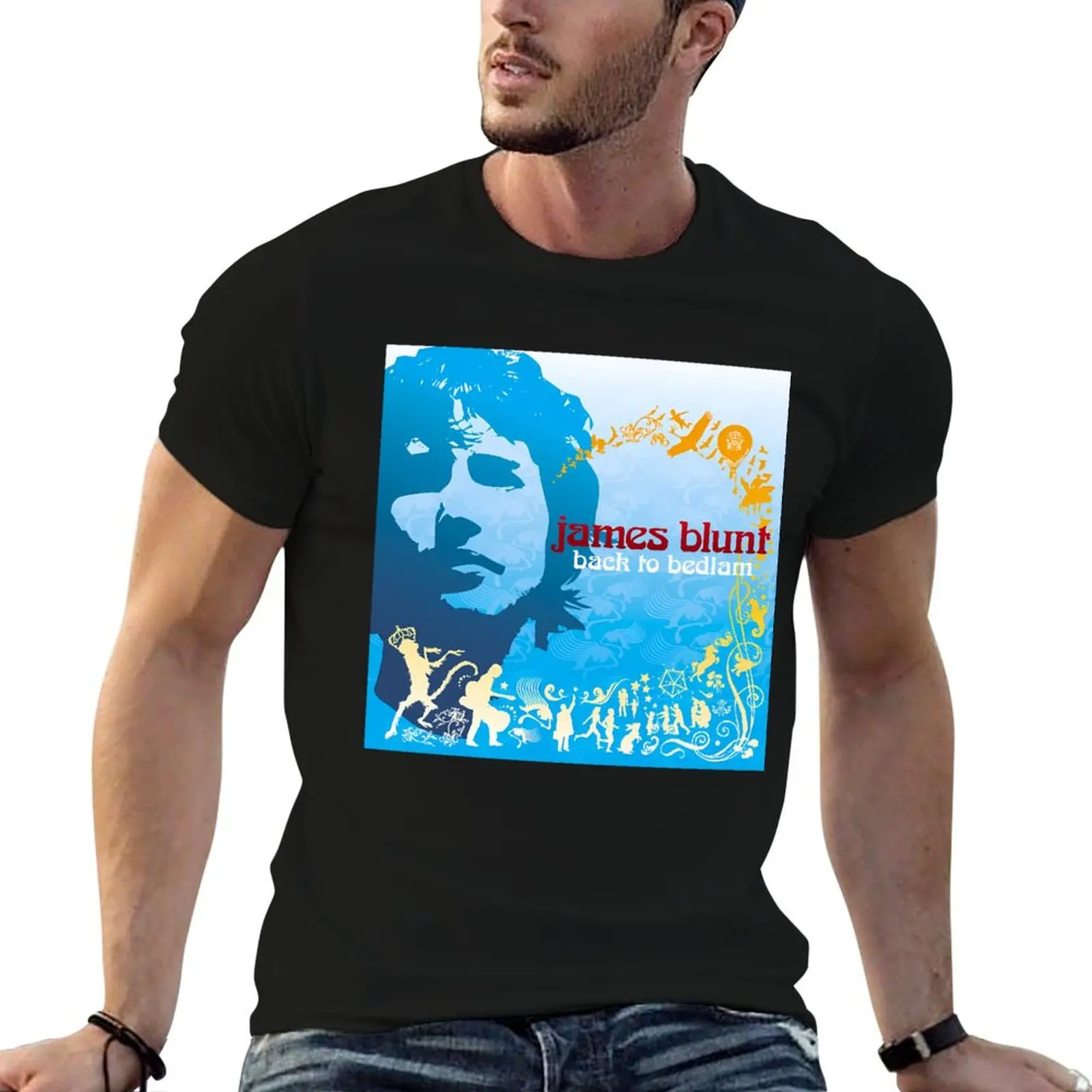 James Blunt Back To Bedlam T-Shirt plain oversizeds fitted t shirts for men