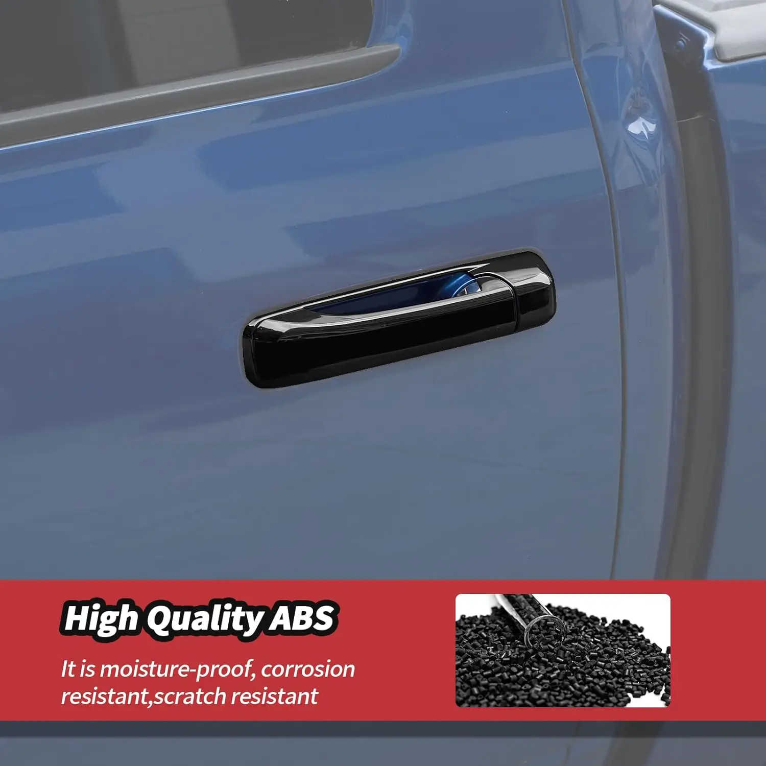 

Exterior Car Door Handle Covers For Dodge RAM 1500 2009-2018 ABS Trim Protector Anti Scratch Waterproof Decoration Accessories