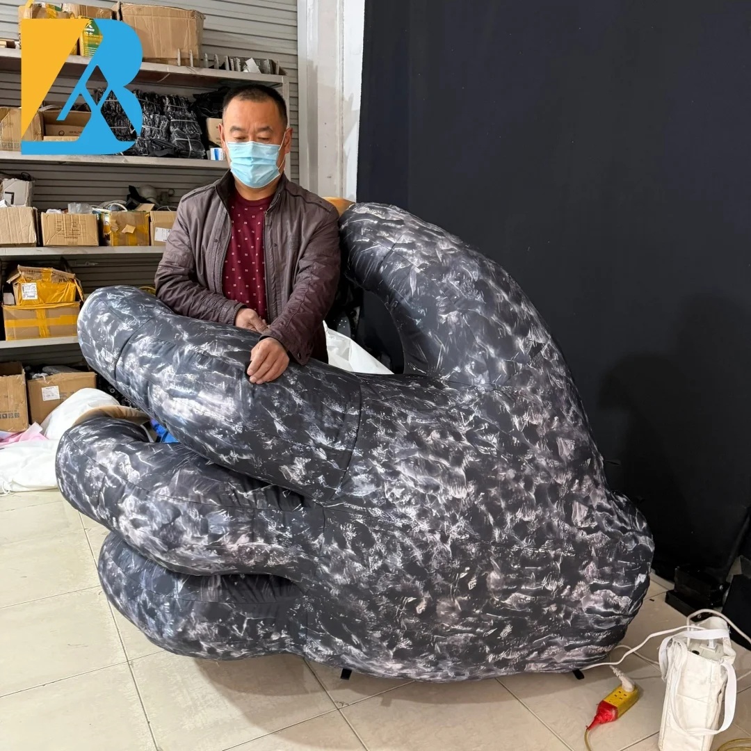 Maßgeschneiderte Event-Party-Versorgung, riesige aufblasbare Monsterhand für Bühnen-Selfie-Spielzeug