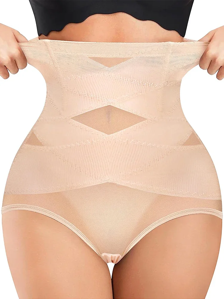 High Waisted Shapers Control Panties Slimming Abdomen Tummy Control Waist Trainer Shapewear Butt Lifter Underwear Body Shaper
