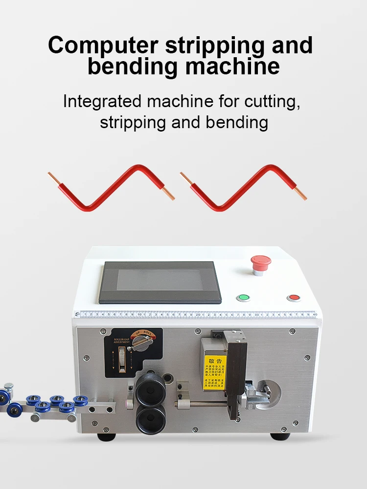 Full Automatic Wire Cutting Bending Machine 2D Wire Cutting And Bending Device Cable Stripping Bending Machine