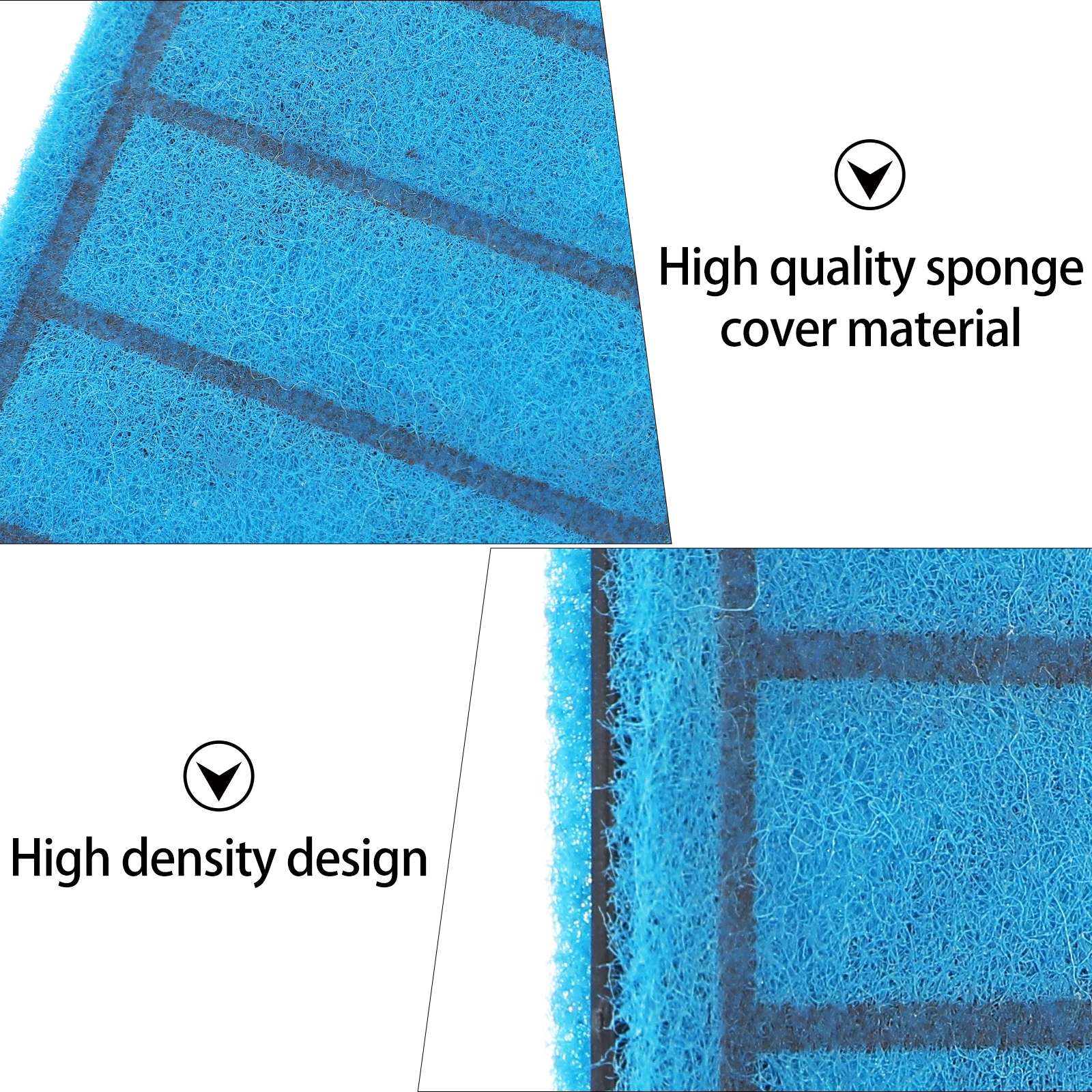 

3 Pcs Fish Tank Sponge Pads Activated Carbon Aquarium Water Filter Cover Internal External Filter Easy Clean No Deformation