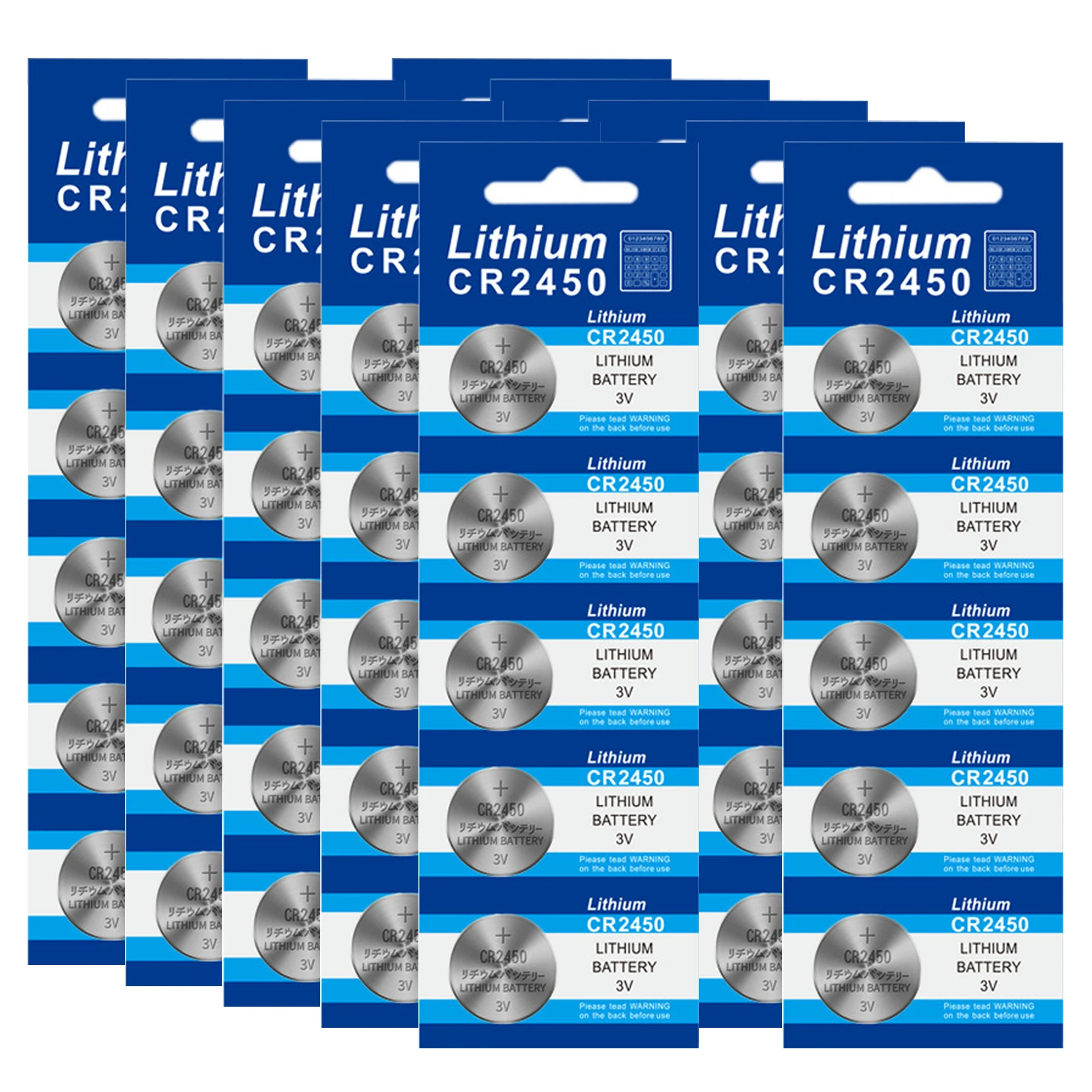 5-50PCS CR2450 Watch Buttom Battery KCR2450 5029LC LM2450 DL2450 ECR2450 BR2450 3V Large Capacity Lithium Coin Cell Batteries