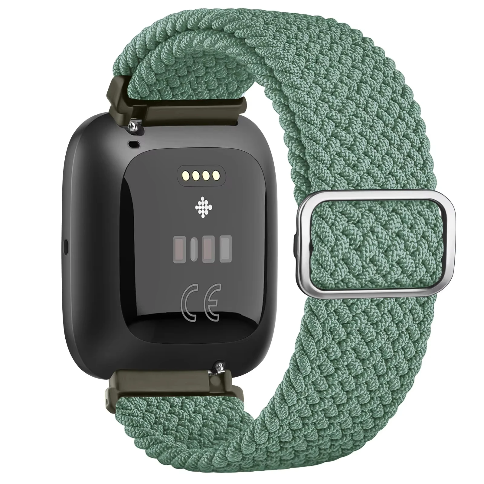 ยืดหยุ่น Braided Loop สําหรับ Fitbit Versa 1/Versa 2/Versa Lite สายคล้องปรับสายรัดข้อมือสําหรับ Fitbit Versa พิเศษ Edition Band