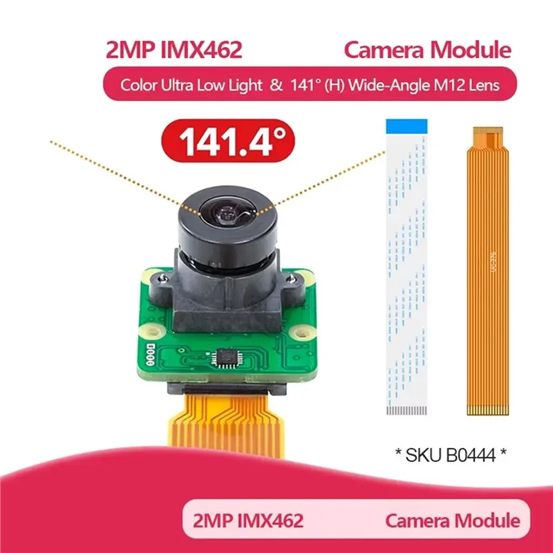 M07K-M12 Lens For Raspberry Pi STARVIS Camera Module 141° (Horizontal) Wide-Angle Module