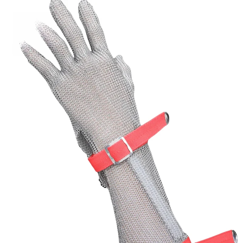 

Durable Grade 9 Stainless Steel Wire Cut Resistant Glove Design Butcher Work Glove Welding