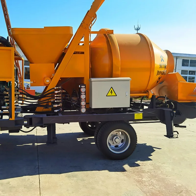 Hot Sale Diesel Portable Concrete Mixer with Pump Factory Directly Concrete Mixers and Concrete Pump for Civil Construction