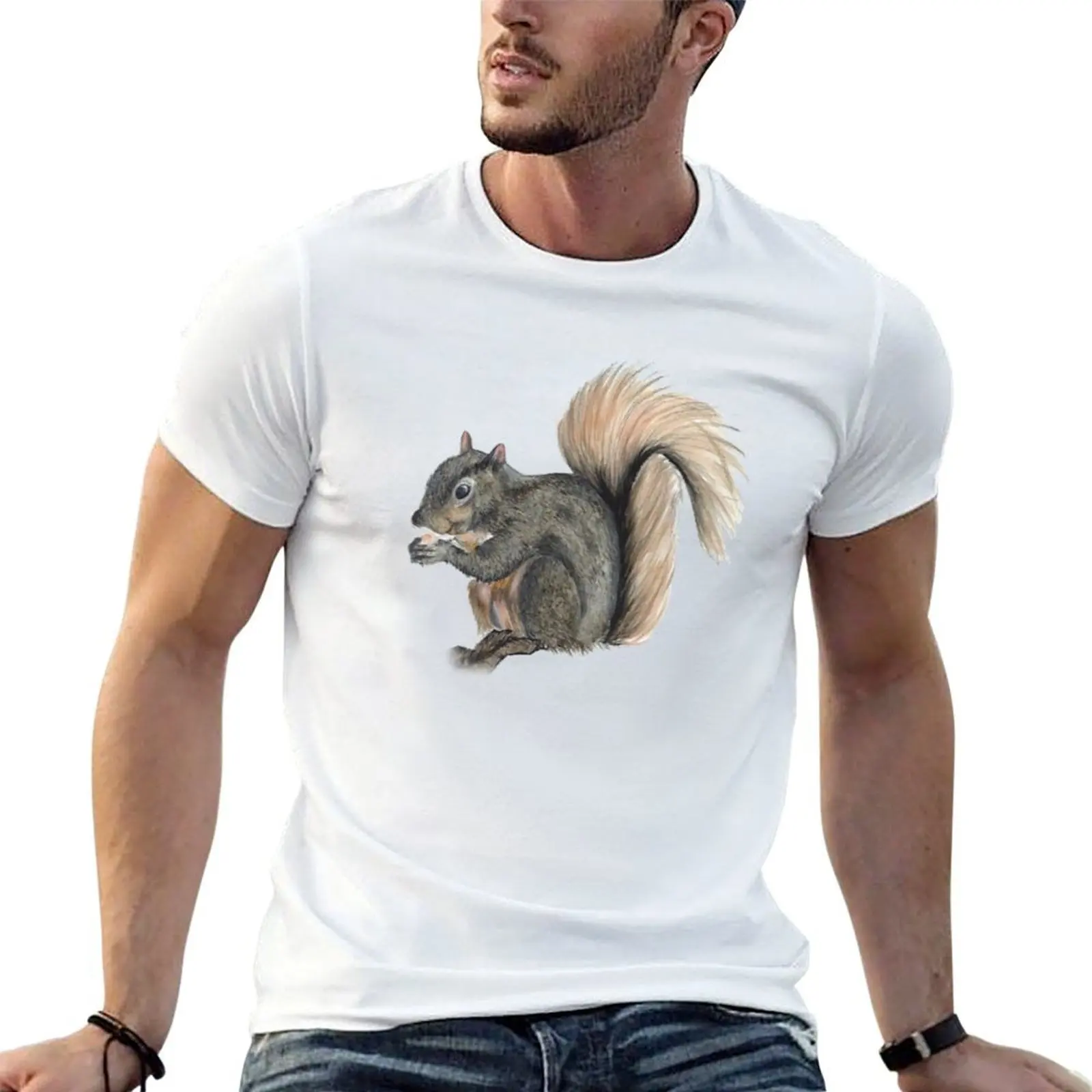 

Squirrel Colored Pencil and Marker Drawing by Art Vibes - BrittsArtVibes BrittanysArtVibes ArtVibes T-Shirt