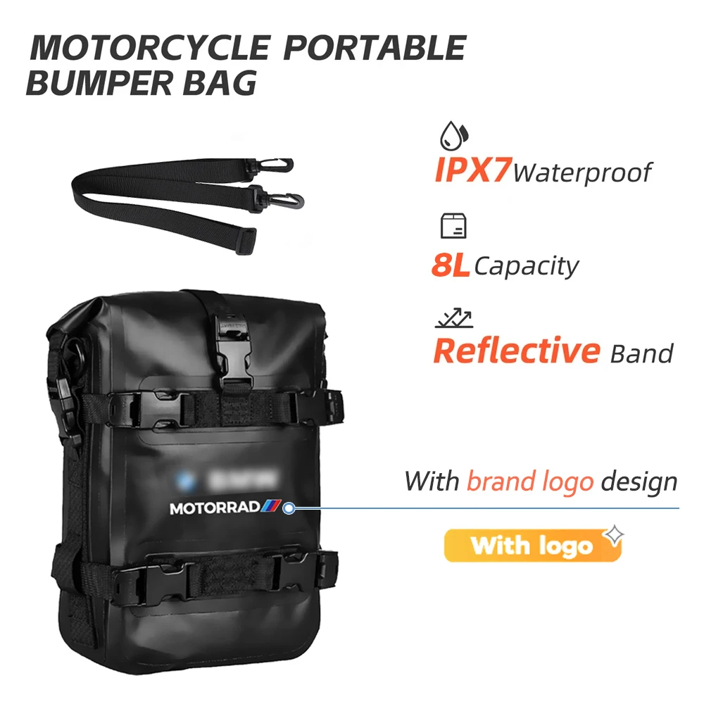 For BMW R1250GS R1200GS F750GS F850GS  Frame Crash Bar Waterproof Bags Bumper AccessoriesTool Placement Travel Bag ADV Adventure