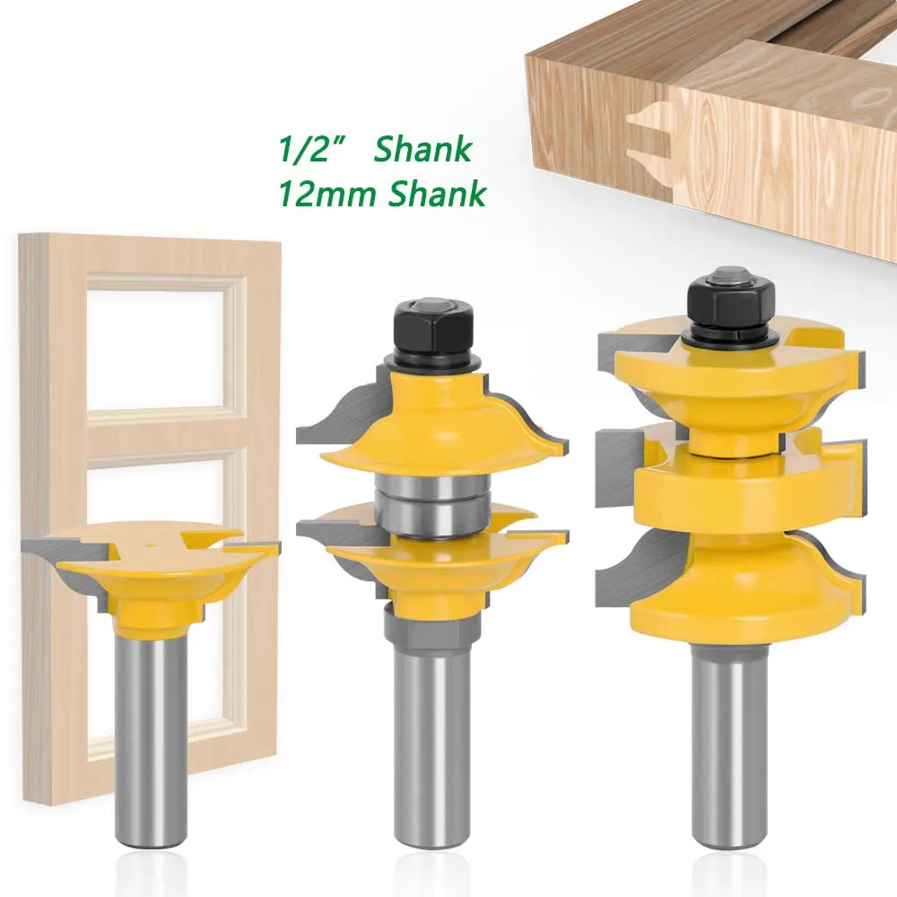 1/2 Handle, 3-Piece Set Of Tenon And Tenon Cutters, With Rounded Corners. The Tenon And Tenon Cutter Carving Machine Uses A Wood