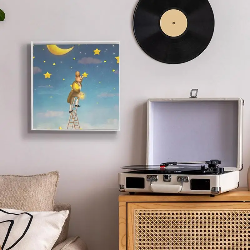 Boîtier d'enregistrement en acrylique pour carte photo, support de carte photo, cadre d'affichage de CD, présentoir de disque transparent, support d'enregistrement mural transparent, carte photo en acrylique T1