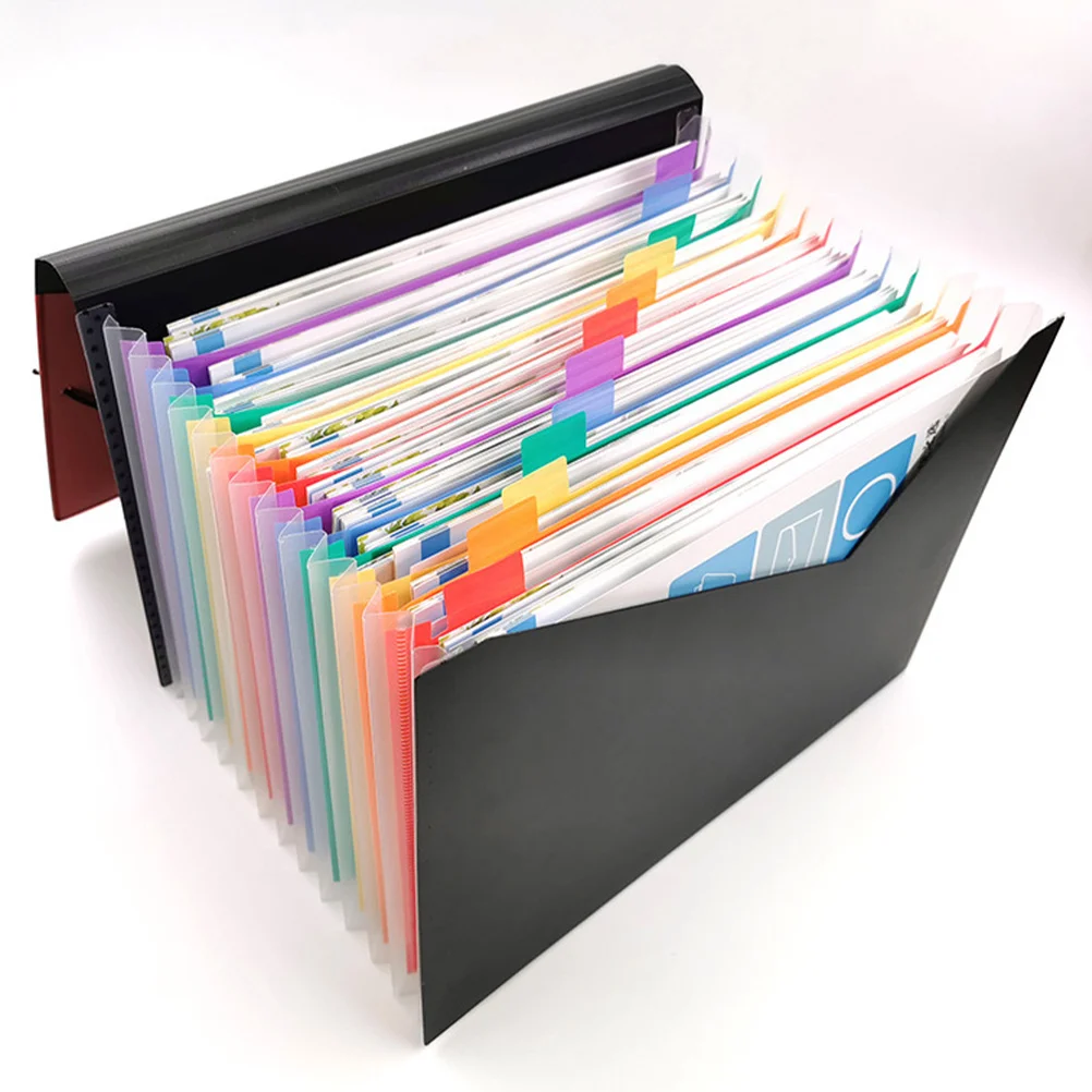 

Large Capacity Document Folder Accordion Multi-Layer Storage Pouch Portable Paper Organizer Desktop File Folder Office File
