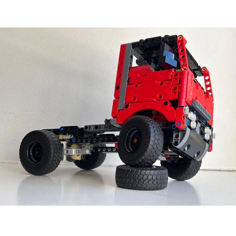 Moc-234466 Truck Small Building Blocks Trailer Off-Road Vehicle Building Blocks Educational Toys Track Car Diy Children'S Toy