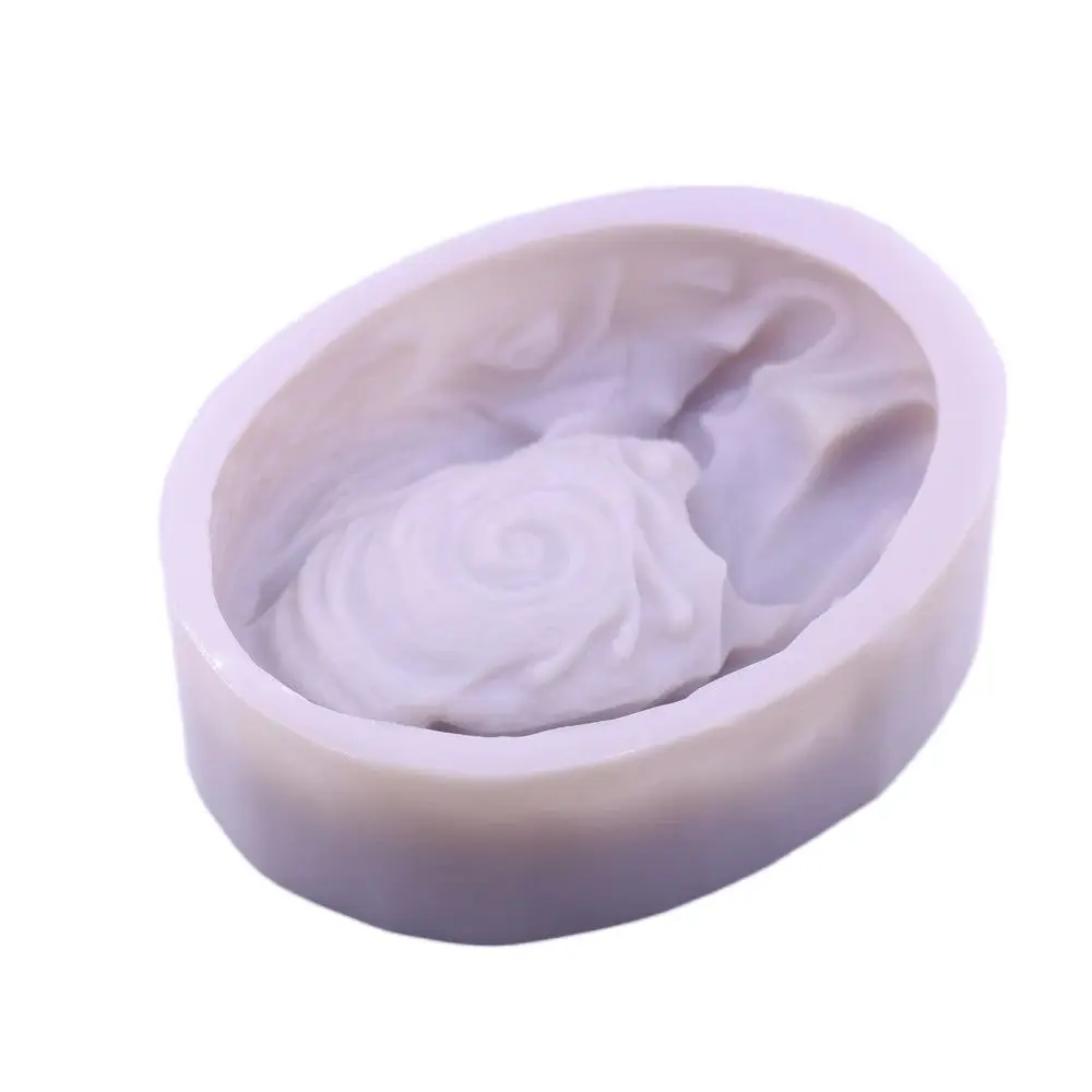 Nude Female Fire Dance Silicone Mold Full Body for Fondant Chocolate Cake DIY Desktop Decor Clay Resin Art Mould Home Decor