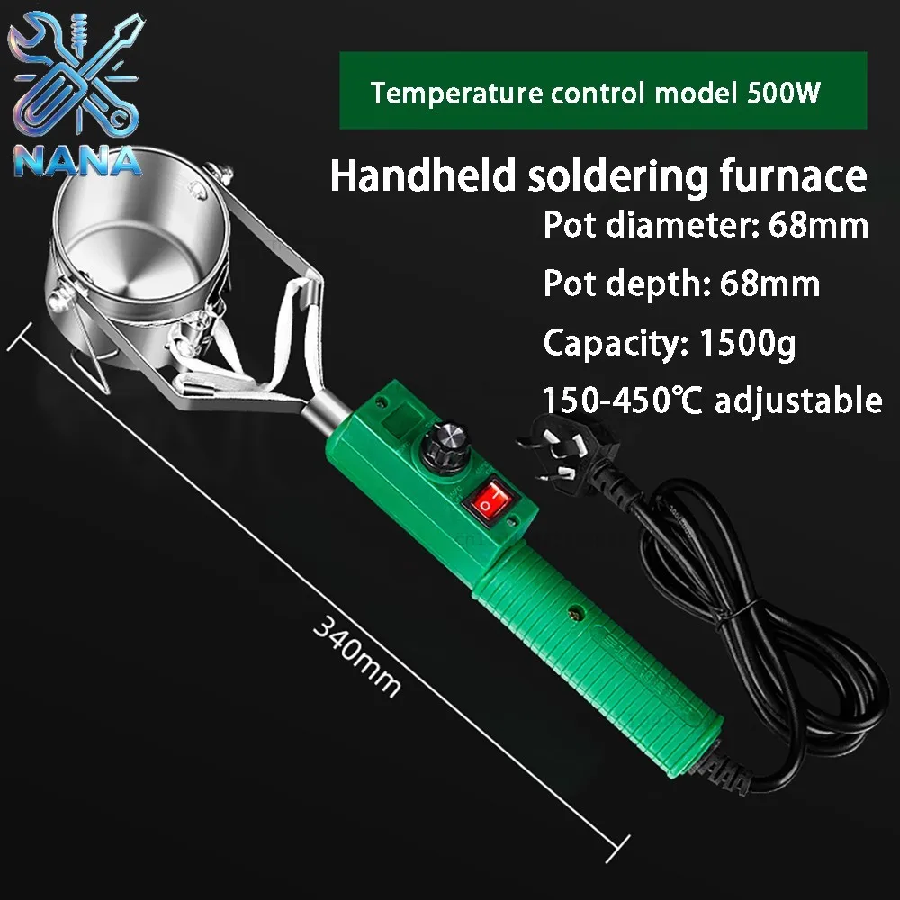 Tin pot melting  furnace household electric  pot handheld soldering pot electrician maintenance tools tin soldering furnac