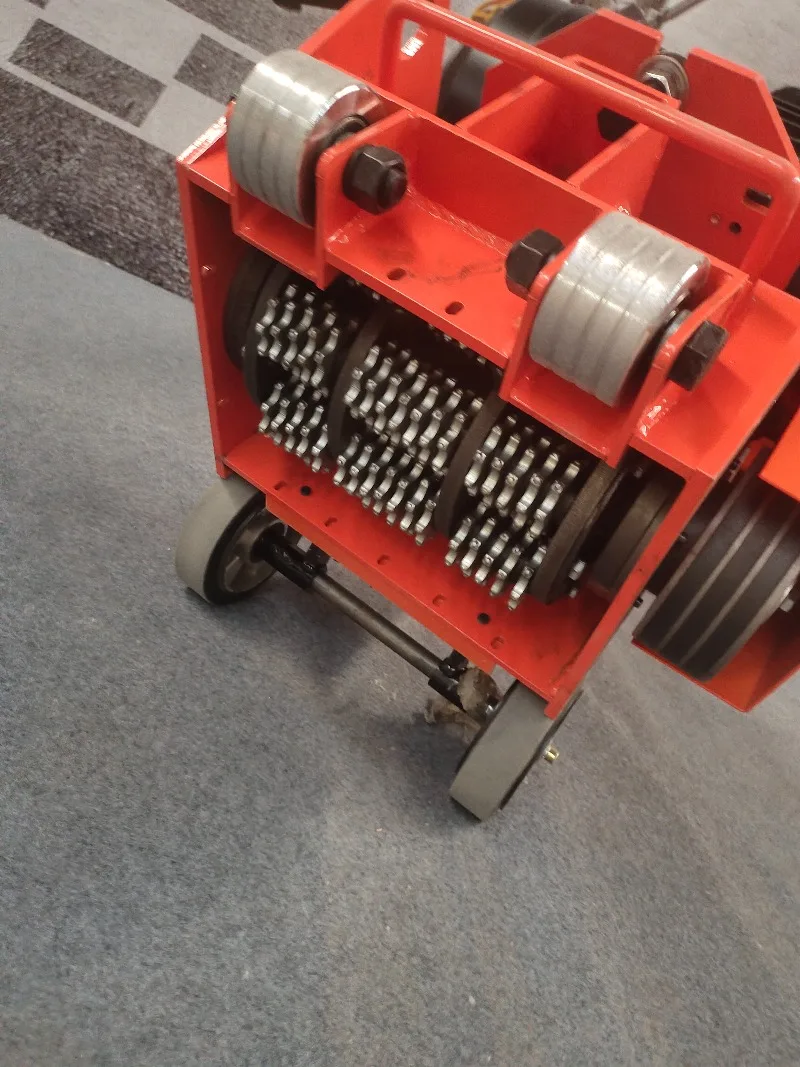 Small asphalt pavement milling machine, concrete planer, vibration milling machine, electric motor 7.5 kW, power 165 kg, weight