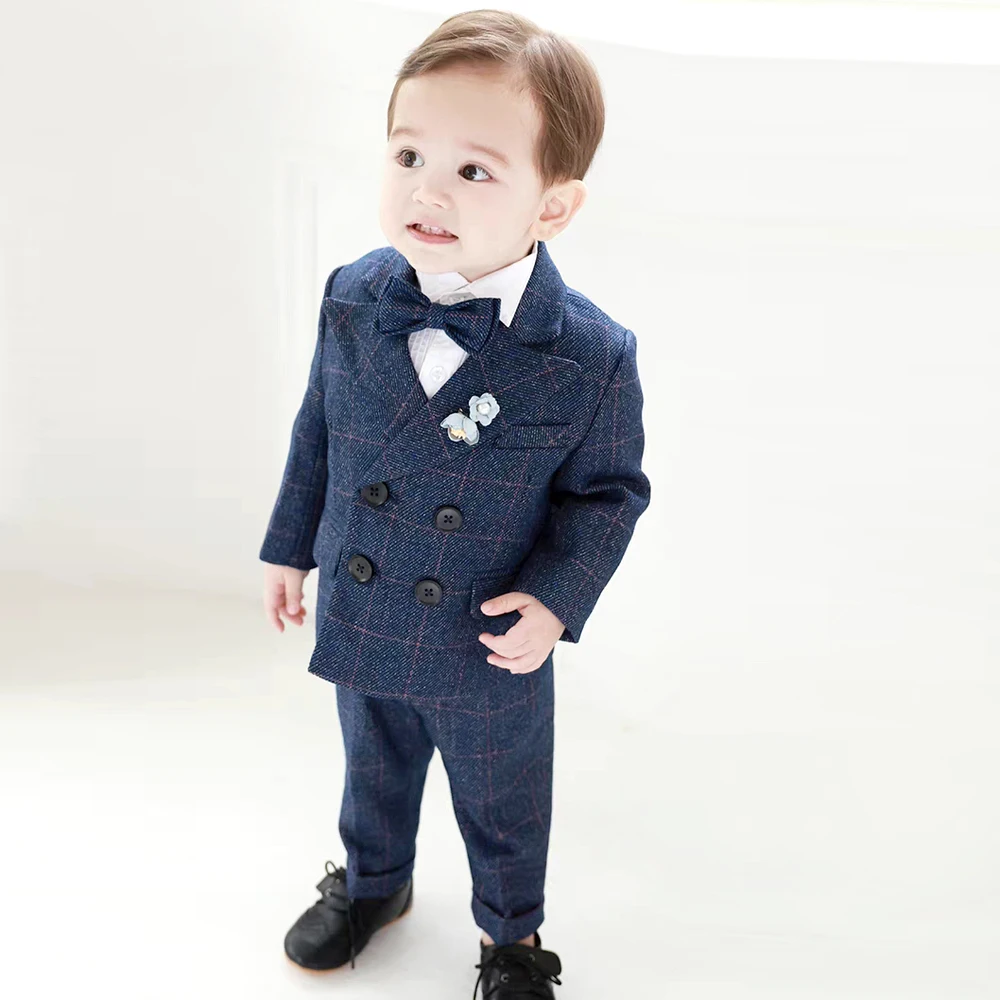 2024 new Coat Boys Suits For Weddings Kids Prom Party Clothes For Little boy Children Clothing Sets Boy Classic Costume Dress