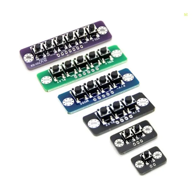 3 4 5 6Bit Independent Button Board for DIY Speaker Power Amplifier Dropshipping