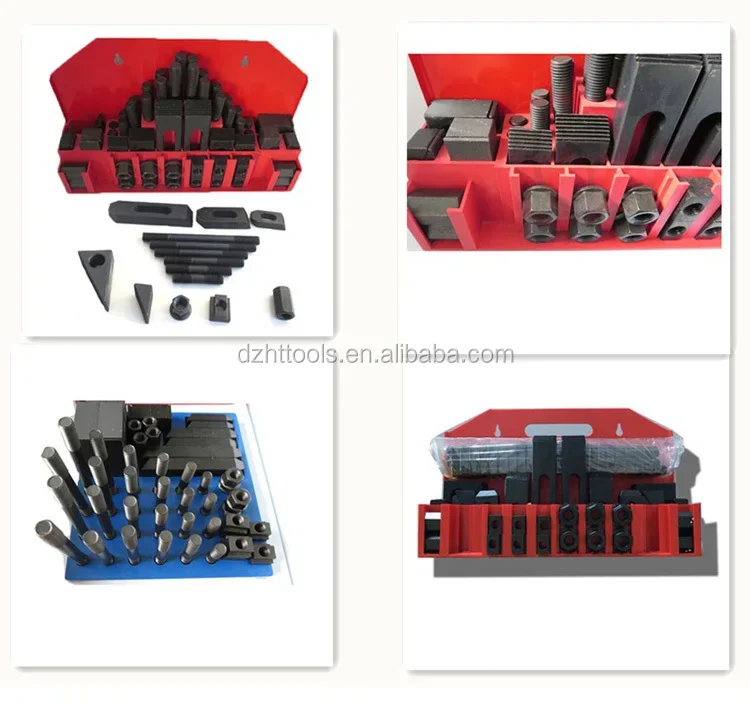 good quality cnc machine tools 58pcs clamping kit set with metal holder