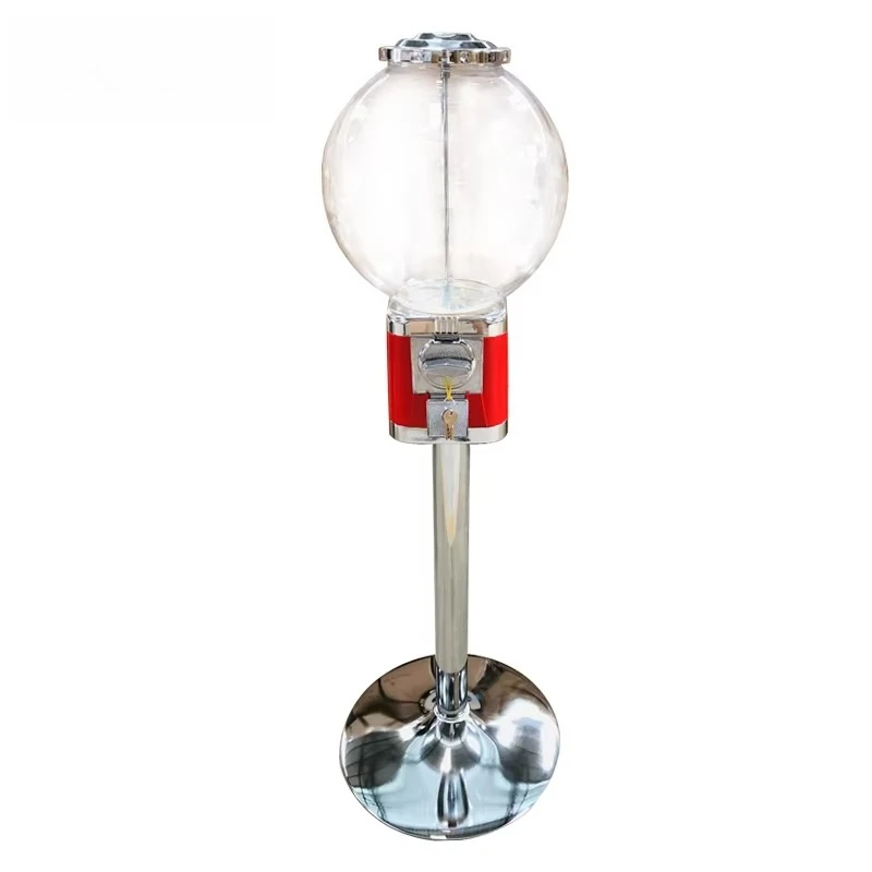 Small Free Standing Vending Machine for Bouncy Ball Gumball in Shopping Mall Subway