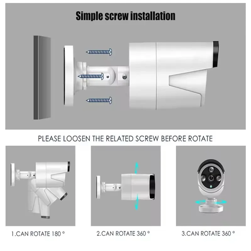 Jianvision 5MP 8-Channel Wireless IP Network Camera System with 12inches Screen