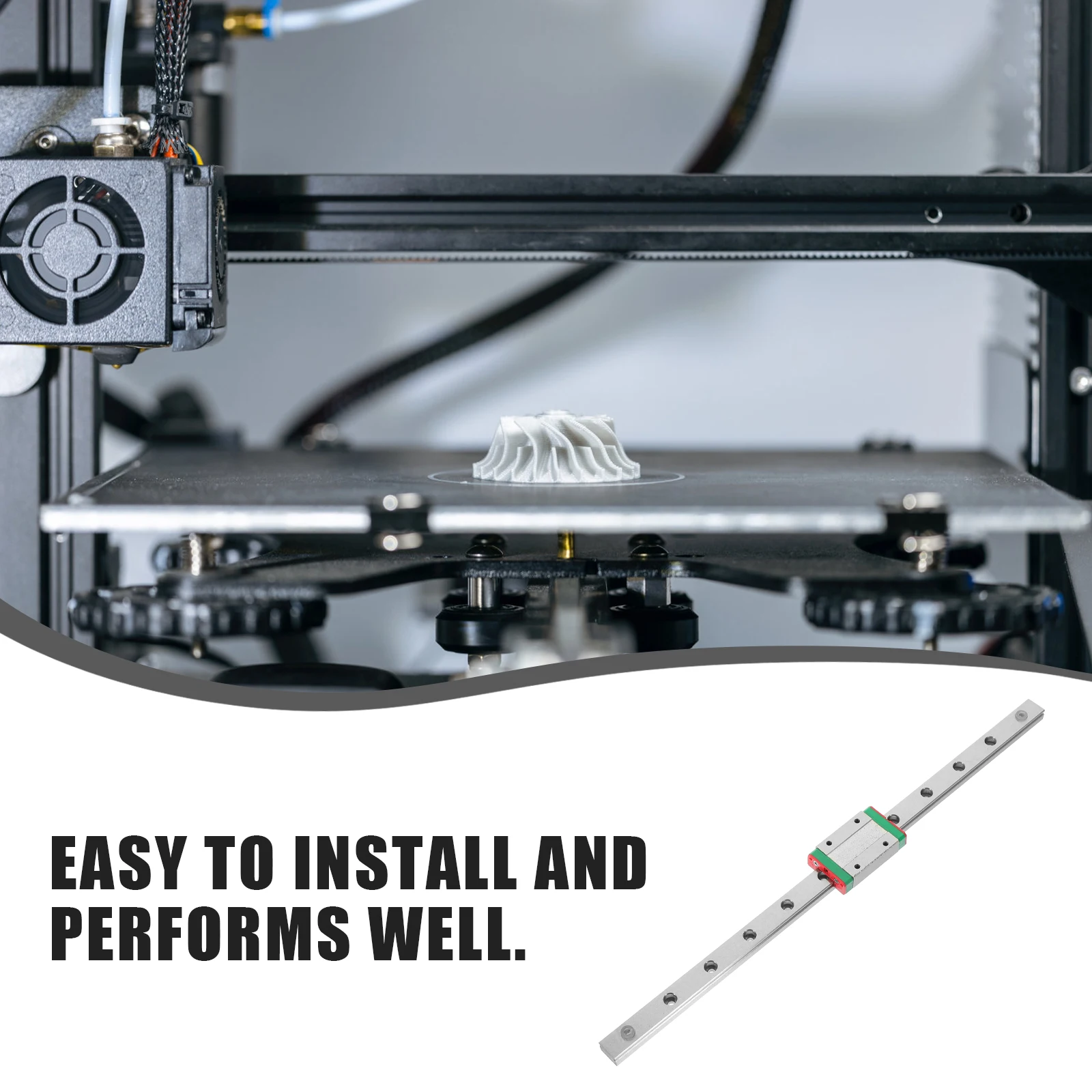 

Mini Guide Slider Metal Slide Rail For 3D Printer Cnc Machine Precise Movement Space-Saving Easy