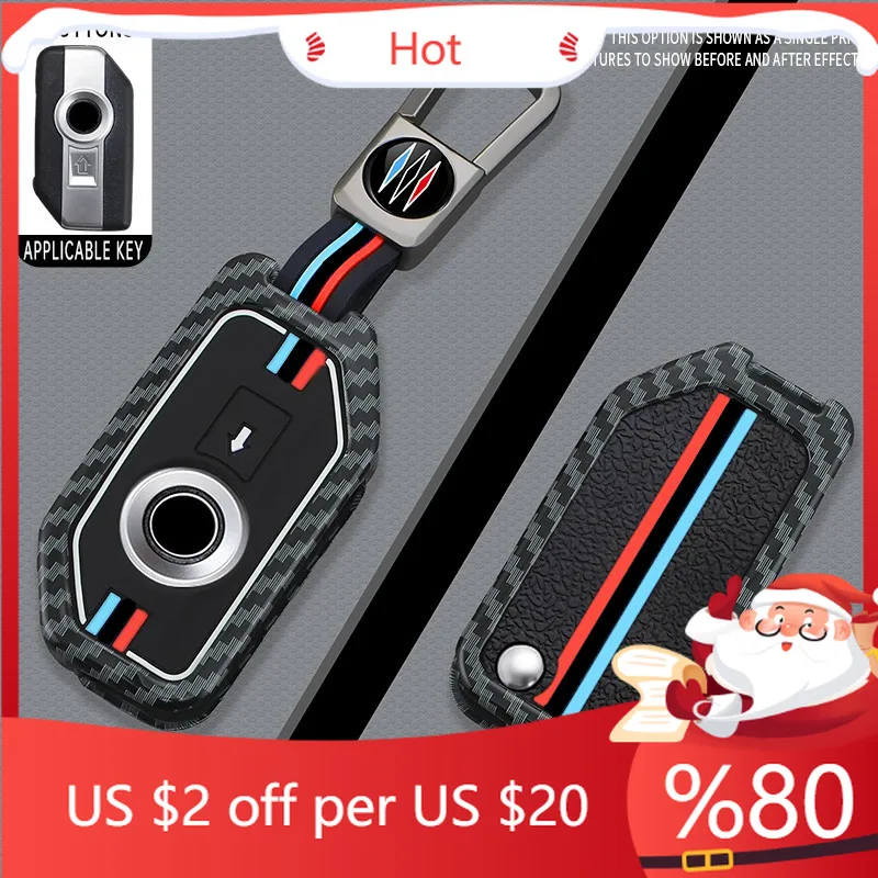

Hot Key Cover Shell Fob Case Skin Holder For BMW Motorcycle F750GS F850GS K1600GT R1200GS LC ADV R1250GS ADV k Interior Stickers