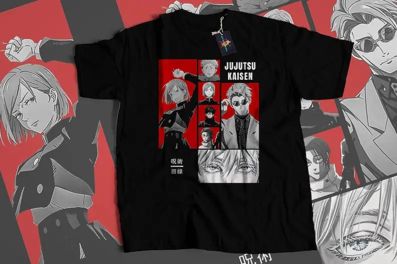 Anime Unisex T-shirt,  Itadoru, Shirt, Jujutsu shirt, Satoru, Anime Lovers Shirt