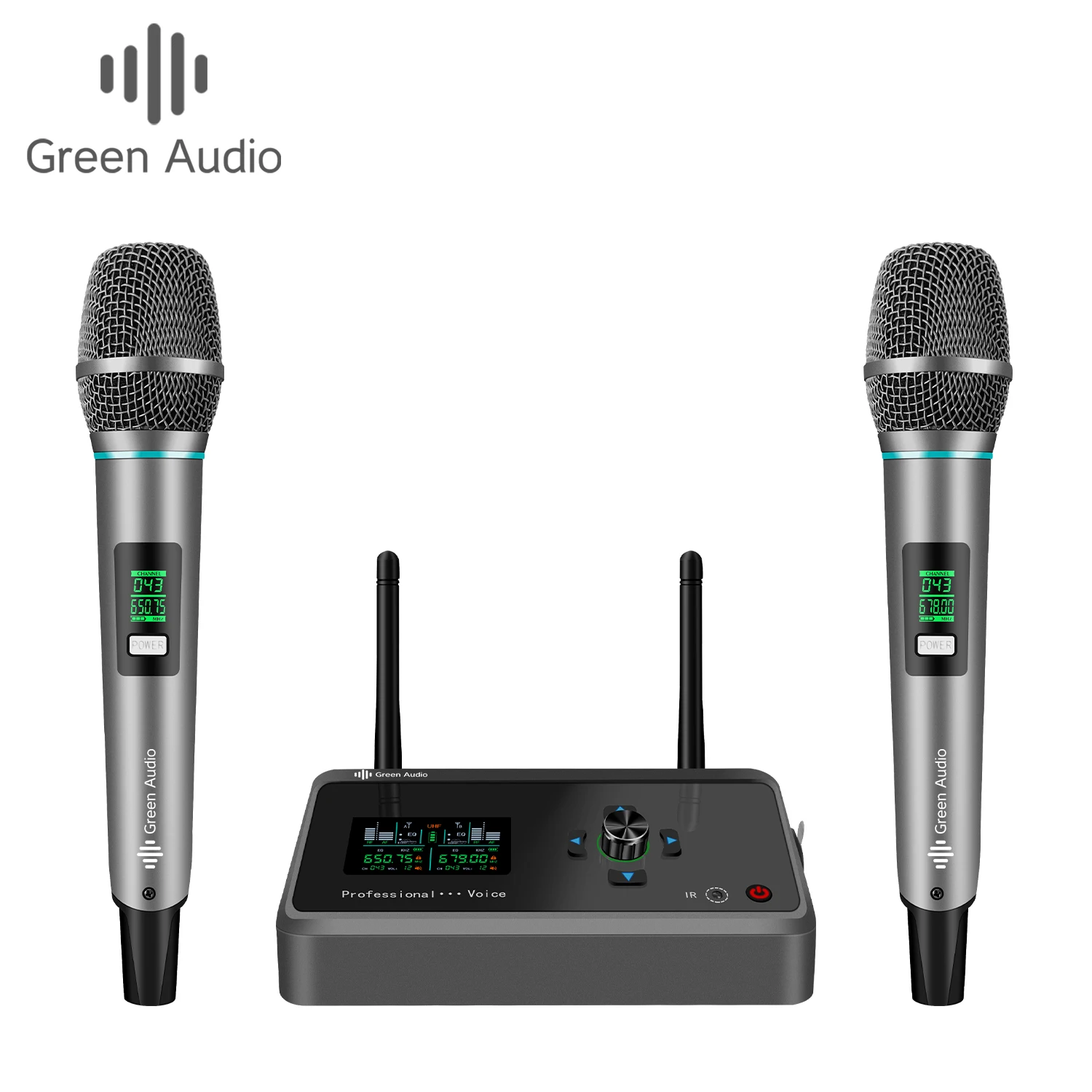 GAW-U282 UHF wireless microphone handheld dynamic for home parties conferences weddings churches with aluminum carrying case