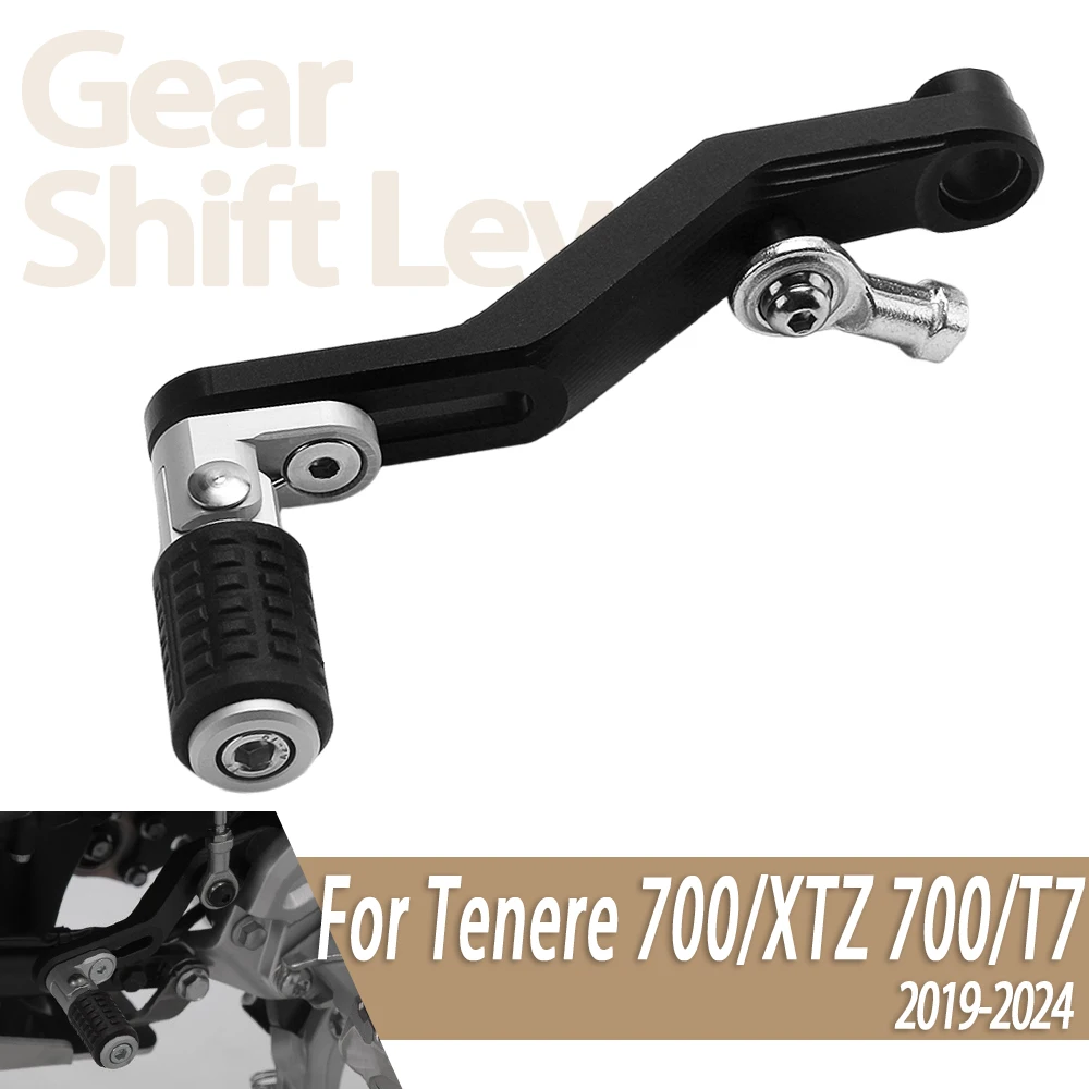 

Подходит для YAMAHA Tenere700 T7, рычаг переключения передач для TENERE XTZ700 XTZ700, регулируемый складной рычаг переключения передач для мотоцикла TENERE XTZ700
