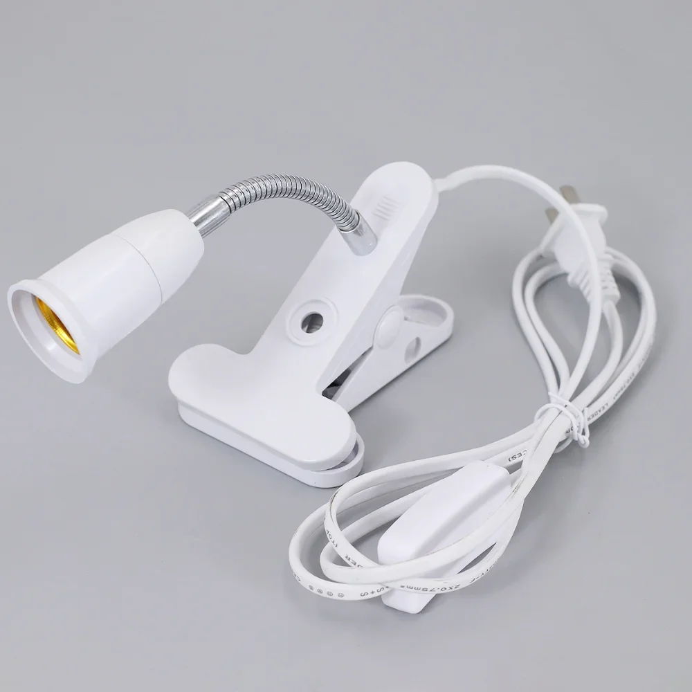 Lampada da libro a LED regolabile con Clip Goosenecks spina europea lampada da tavolo flessibile da lettura notturna lettura da tavolo luce notturna